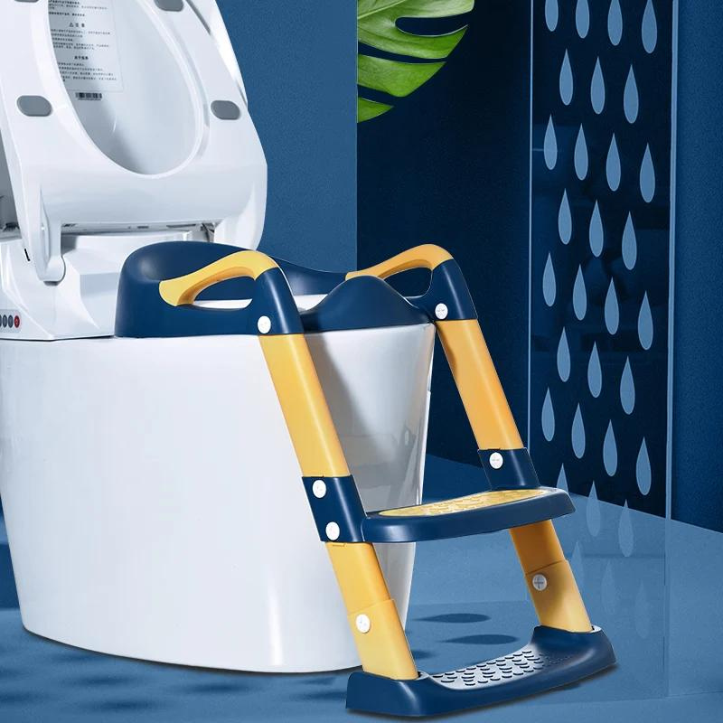 Réducteur Toilette Bleu avec Marche